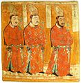 Уйгурские принцы на фресках Безеклика