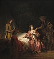 Рембрандт (мастерская) «Иосиф, обвиняемый женой Потифара»