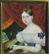 Аделаида Григорьевна, дочь миниатюра работы Р. Вильчинского, 1836 г.