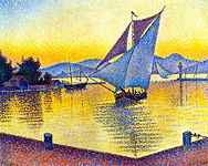 «Порт на закате. Сан-Тропе» (The Port at Sunset. Saint-Tropez). 1892