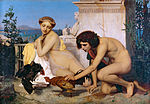 Бой петухов (картина Жана-Леона Жерома (фр. Jean-Léon Gérôme), 1824—1904)