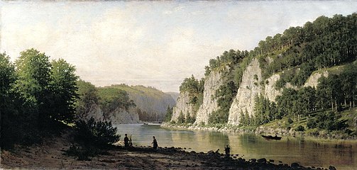 Камень «Писанный» на реке Чусовой