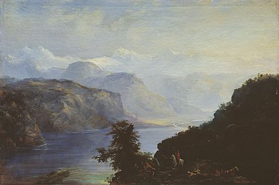 Горное озеро (1844).