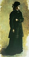 Н. А. Ярошенко. Террористка. Этюд к картине «У Литовского замка». 1879