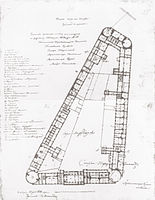 План первого этажа замка. 1842 год.