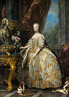 Шарль-Андре Ван Лоо. Мария Лещинская, королева Франции, 1747. Версаль.