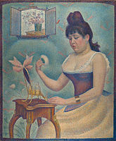 Жорж Сёра. Дама за туалетом. 1889. Институт искусства Курто, Лондон.