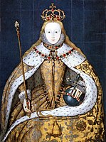 Неизвестный художник. Елизавета I в коронационном платье, 1559. Национальная портретная галерея, Лондон.