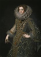 Неизвестный художник Изабелла Французская, Королева Испании. 1620.