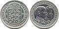 2 кроны 1923 г. — датская памятная монета по поводу серебряной свадьбы короля Кристиана X и королевы Александрины.