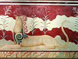 Грифон на дворцовых фресках Крита