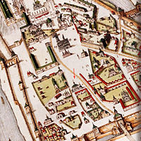 Кремленград. Фрагмент карты, составленной Герритсом Гесселем в 1600 году.