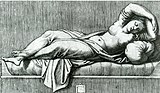 Mаркантонио Раймонди. Клеопатра. Офорт. Ок. 1520 г.