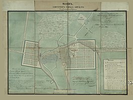 Карта-план Киржача 1837 г. с исправлениями 1862 г.