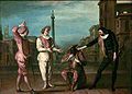 Сцена из спектакля «Гробница мэтра Андре», К.Жилло (1717)