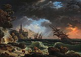 Кораблекрушение в бурю. Ок. 1773. Холст, масло. Национальная галерея, Лондон