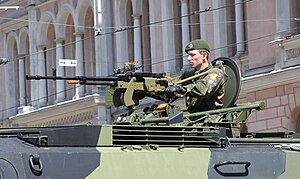 НСВ на финском бронетранспортёре «Паси»