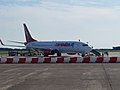 Boeing 737-800 в аэропорту Гронингена