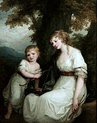 Баронесса фон Крюденер с сыном. 1786. Лувр, Париж