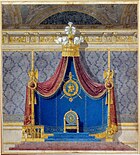Ш. Персье и П. Фонтен. Проект тронного зала в Тюильри. 1804