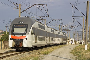 ЭШ2-019 перед станцией Сумгаит