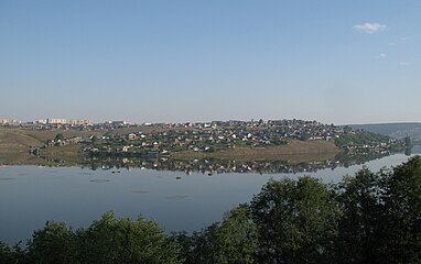 Вид на Усть-Катав со стороны Катавского пруда