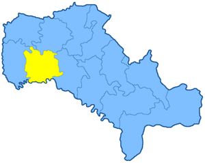 Ушицкий (Новоушицкий) уезд на карте