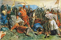 Смерть святого Олава в битве при Стиклестаде, 1859