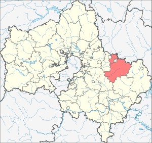 Орехово-Зуевский район на карте