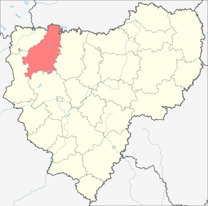 Демидовский район на карте