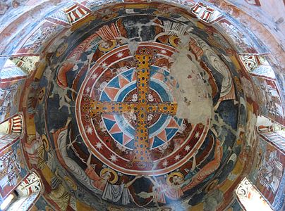 Роспись купола и барабана, Собор в Никорцминда XVI-XVII вв.