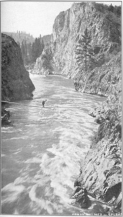 Река Спокан в округе Линкольн, 1909 год