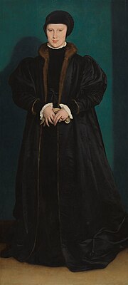 Портрет Кристины Датской работы Ганса Гольбейна-младшего, ок. 1538 года