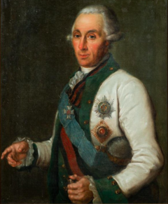 Адмирал Самуил Карлович Грейг на портрете неизвестного художника (круг Дмитрия Григорьевича Левицкого). После 1788 г.