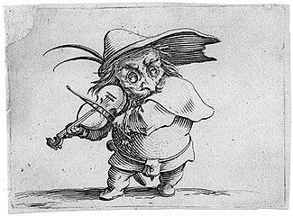 Бурлескный скрипач. Из серии «Карлики». 1616
