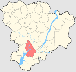 Калачёвский район на карте
