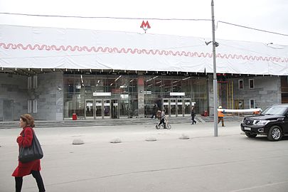 Совмещённый вестибюль станции Черкизовская и о.п. Локомотив, 15 ноября 2016 года