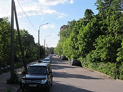 Улица Вернадского от поворота в сторону Светлановского