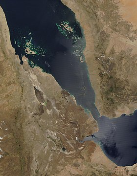 Спутниковый снимок региона Афарской котловины