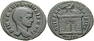 Фоллис с портретом божественного Ромула (посмертный, 309—312)