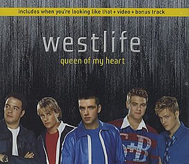 Обложка сингла Westlife «Queen of My Heart» (2001)