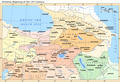 Государство Шах-Арменидов и соседние страны в начале XIII века