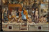 Содома. Семья Дария перед Александром Великим. Деталь композиции «Свадьба Александра и Роксаны». 1509