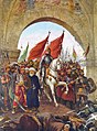 Мехмед Завоеватель входит в Константинополь, картина Фаусто Зонаро