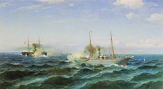 Судковский Р. Г. 1881, «Бой парохода „Веста“ с турецким броненосцем „Фетхи-Буленд“ в Чёрном море 11 июля 1877 года»
