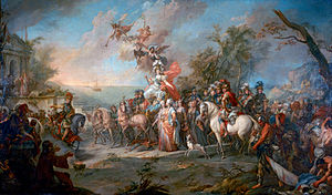 «Аллегория победы Екатерины II над турками и татарами» Стефано Торелли, 1772 год.