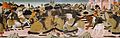 Сцена битвы. Роспись кассоне. 1450-1475. Музей Пола Гетти, Лос-Анджелес