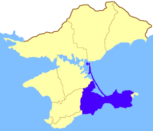 Феодосийский уезд на карте