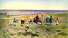«Журавли летят», (1891), холст, масло — Государственная Третьяковская галерея