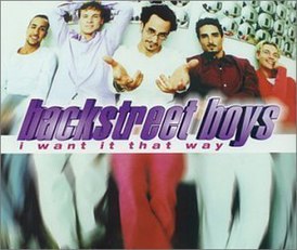 Обложка сингла Backstreet Boys «I Want It That Way» (1999)